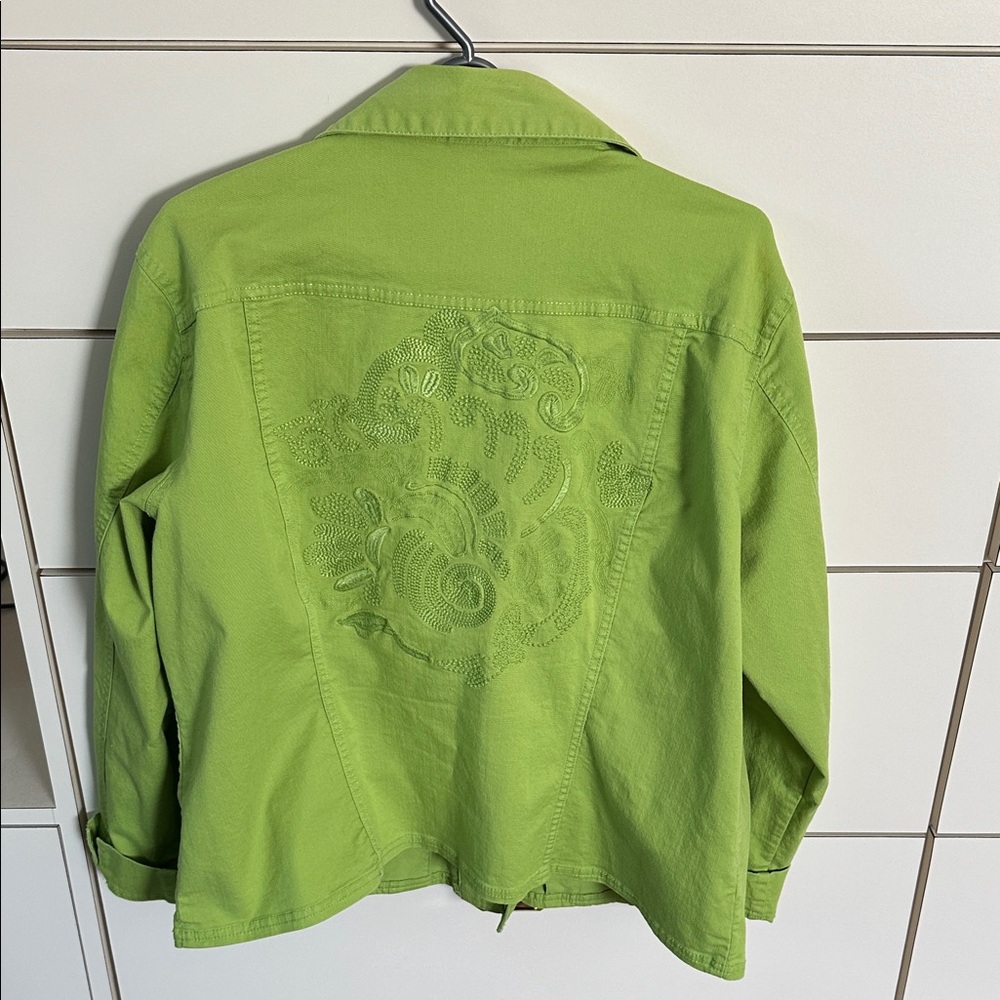 Chico's Light Green Cotton Blend Top size 3 xl 14/16 - Picture 11 of 12